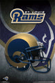 St. Louis Rams Helmet Poster Print - 24x36 Rolled Poster