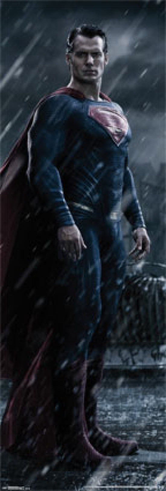 Batman vs. Superman poster print featuring epic superhero battle.