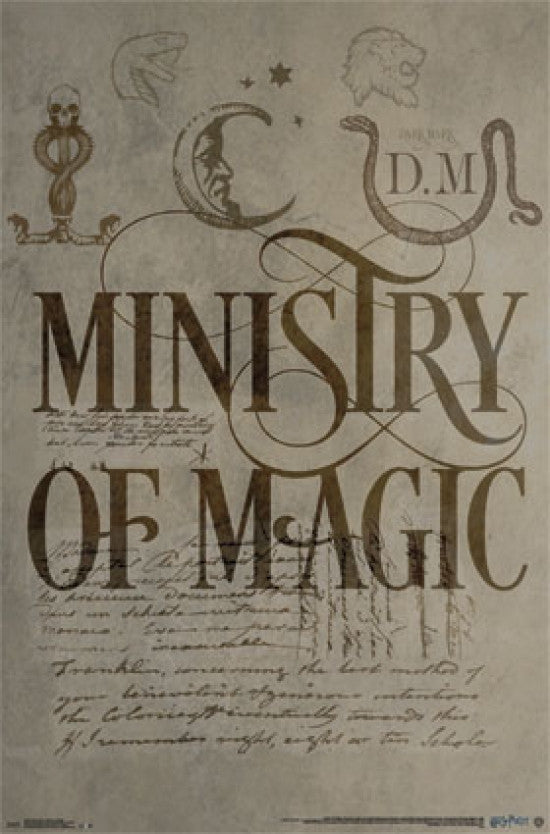 Harry Potter Ministry of Magic Rolled Poster Print - 24x36