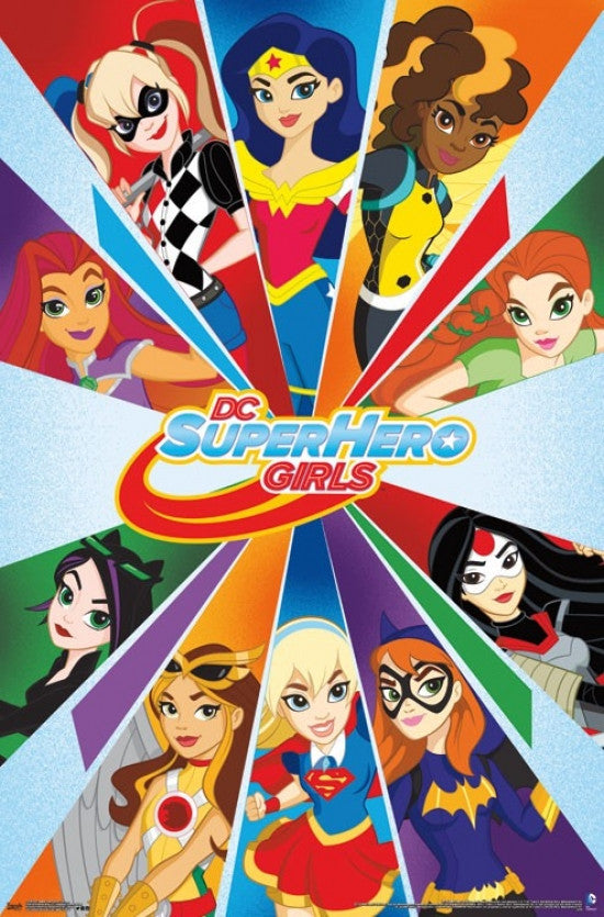 DC Super Hero Girls Collage Poster Print - 22x34
