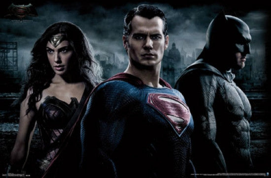 Batman vs. Superman Trio Poster Print - 34x22 Rolled Art