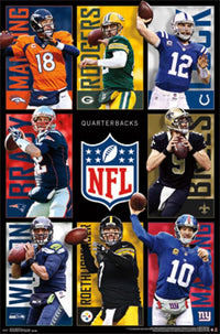 NFL Quarterbacks 15 Poster Print - 24x36 Rolled Print