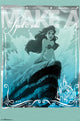 Ariel Little Mermaid Splash Poster Print - 22x34