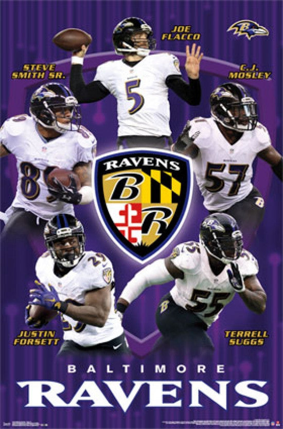 Baltimore Ravens 2015 Team Poster Print - Rolled Poster