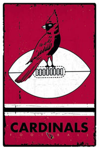 Arizona Cardinals Retro Logo 15 Poster Print - Perfect for Home or Office