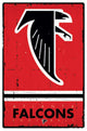 Atlanta Falcons Retro Logo 2015 Poster Print - 22x34