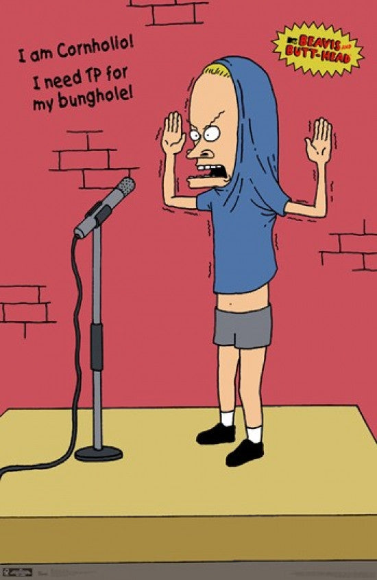 Beavis & Butt-Head Cornholio Poster Print 24x36 - Rolled