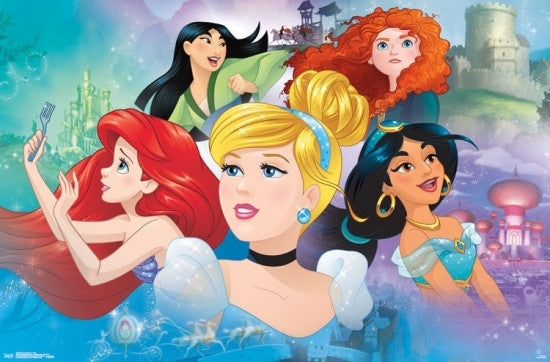 Disney Princess - Gaze Rolled Poster Print
