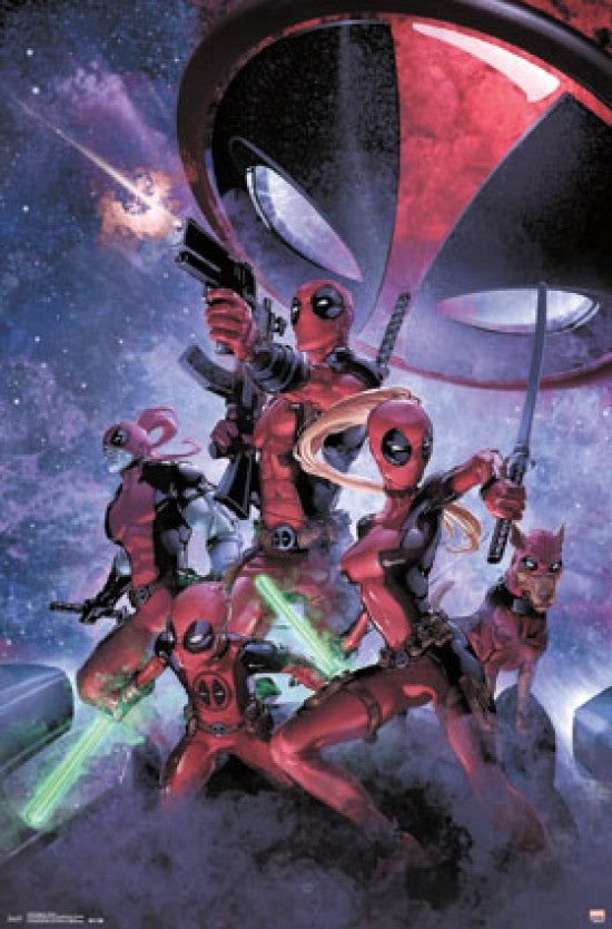 Deadpool Family Poster Print - Perfect for Home & Office