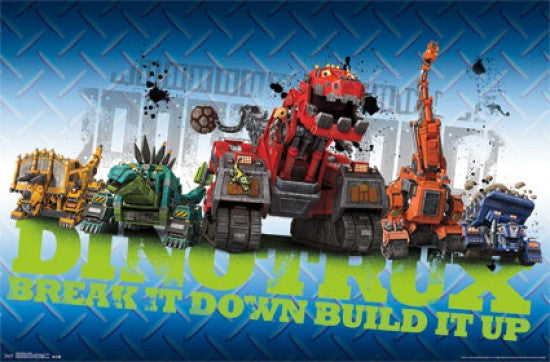 Dinotrux Group Poster Print (22x34) - Perfect for Kids' Rooms