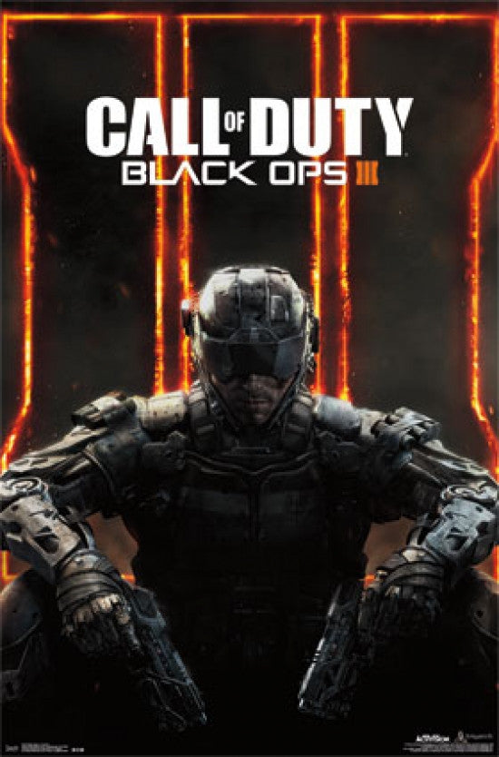 Black Ops 3 Key Art Poster Print (22x34) - Perfect for Gamers