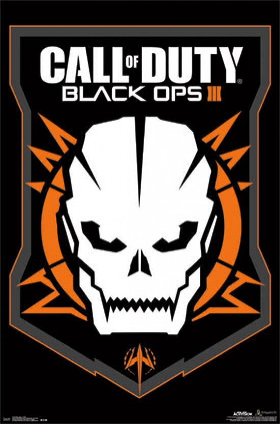 Black Ops 3 Skull Rolled Poster Print - 22x34