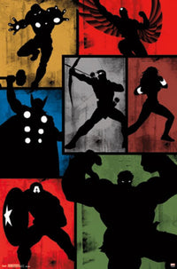 Avengers Simplistic Grid Poster Print - 22x34