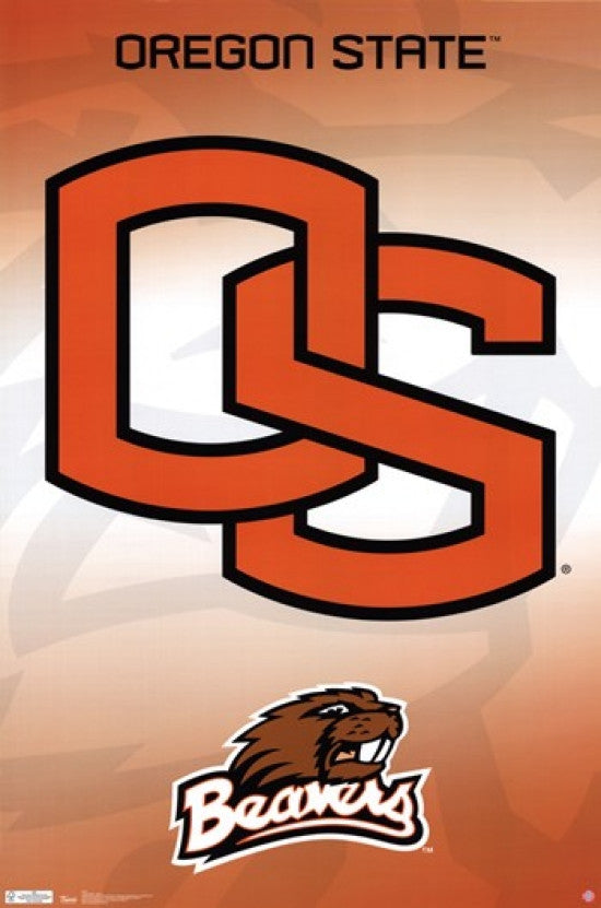 Oregon State University Logo 11 Poster Print - 22x34