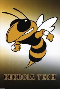 Georgia Tech Yellow Jackets Logo Poster Print - 22x34
