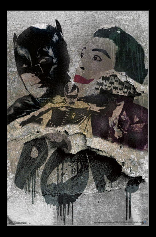 Batman Grunge Poster Print - 22x34 Rolled Art