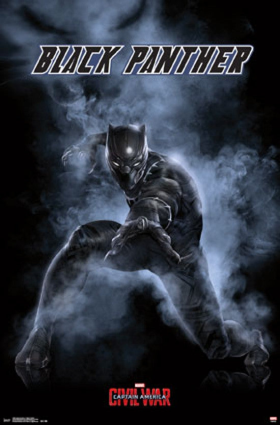 Captain America: Civil War - Black Panther Rolled Poster Print