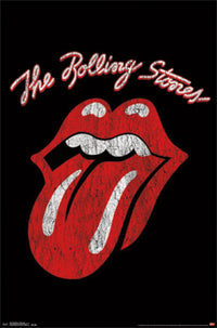 Rolling Stones Classic Logo Rolled Poster Print