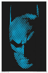 Black Light Batman Poster showcasing vibrant colors for wall decor.