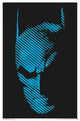Black Light Batman Poster showcasing vibrant colors for wall decor.