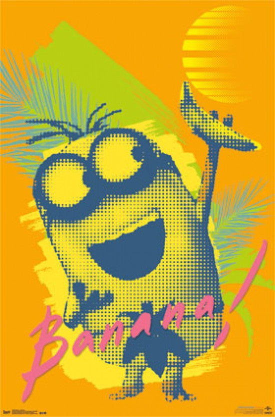 Minions - Banana Rolled Poster Print 22x34