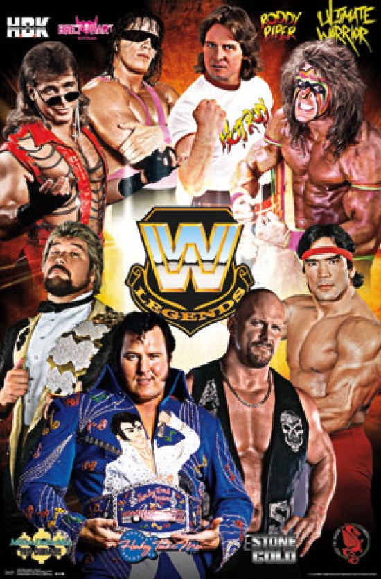 WWE Legends - Group 16 Rolled Poster Print