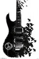 Crow Guitar Poster Print - 22x34 Rolled Art Print