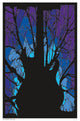 Black Light Woods Guitar Poster Print (23 x 35) featuring vibrant colors and music theme.