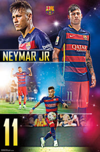 FC Barcelona Neymar Jr Poster Print - 22 x 34 inch