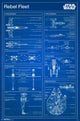 Star Wars Rebel Blueprint Poster Print - 22x34