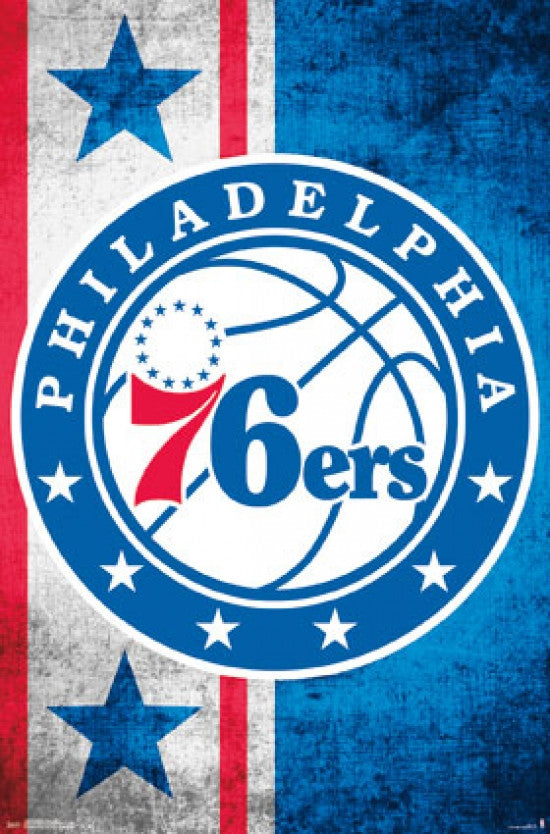 Philadelphia 76ers Logo Poster Print - 22x34