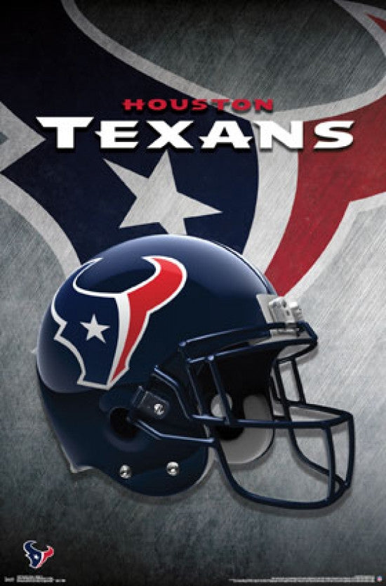 Houston Texans Helmet 15 Poster Print - 22x34 Rolled Poster