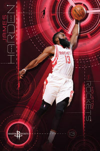 Houston Rockets James Harden Poster Print - 22x34 | Posterazzi