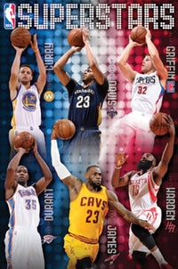 NBA Superstars 15 Rolled Poster Print - Perfect for Fans