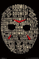 Friday the 13th Text Mask Poster Print - 22x34