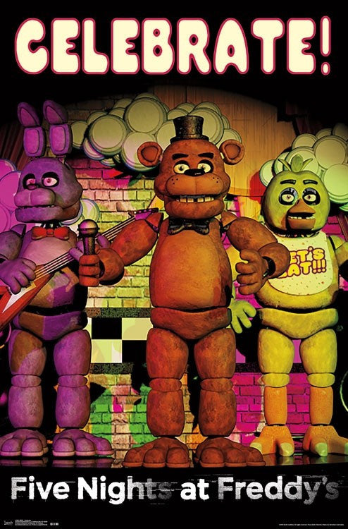 Five Nights at Freddy's Celebrate Poster Print 22x34