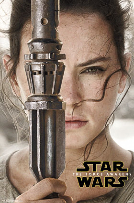 Star Wars The Force Awakens - Rey Portrait Rolled Poster Print