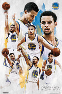 Stephen Curry Golden State Warriors Poster Print, 22x34 inches