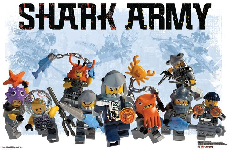Lego Ninjago Shark Army Poster Print - 34x22