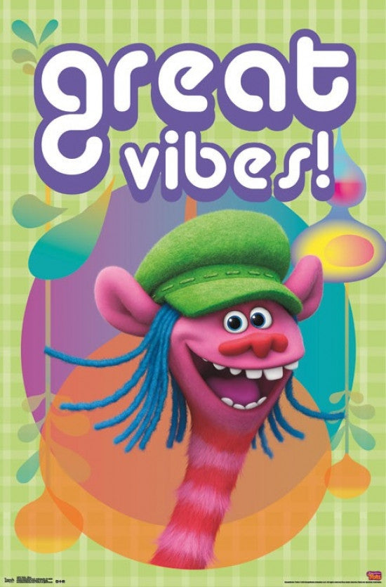 Trolls - Vibes Rolled Poster Print (22x34)