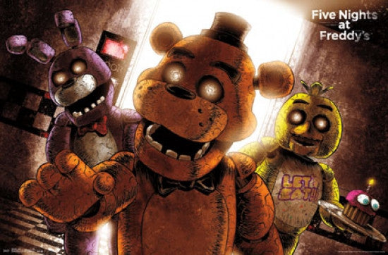 Five Nights At Freddy's Scare Poster Print - 34x22