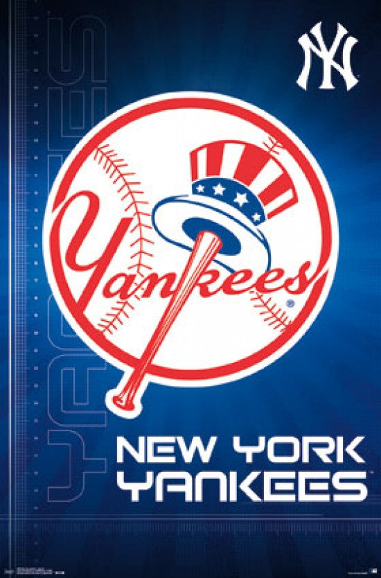 New York Yankees Logo 16 Poster Print - 22x34