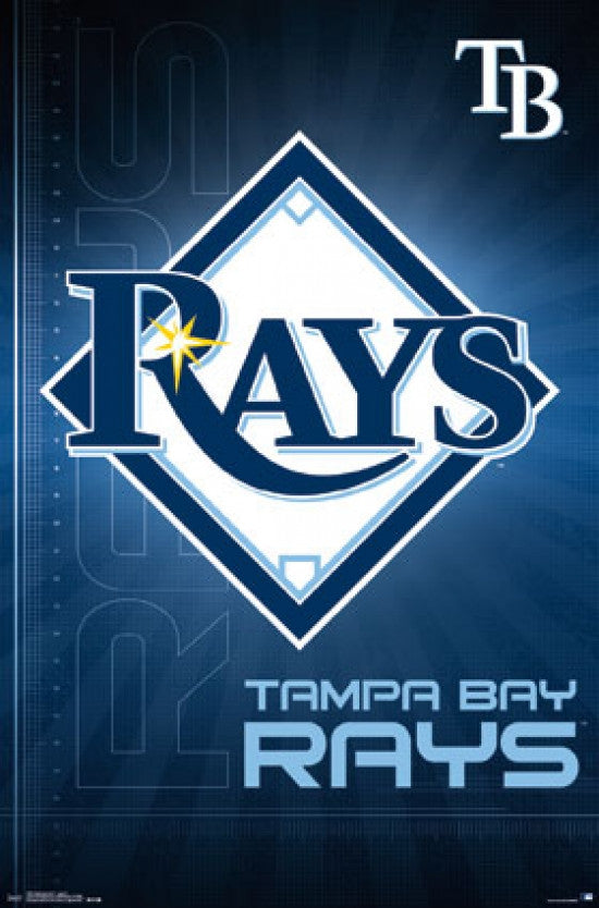 Tampa Bay Rays Logo 16 Poster Print - 22x34