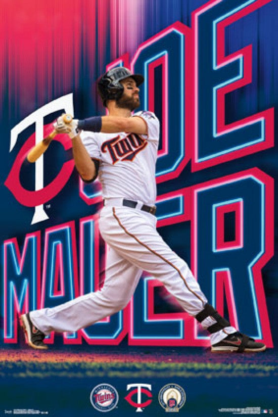 Joe Mauer Minnesota Twins Rolled Poster Print - 22x34
