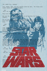 Star Wars Han & Chewbacca Text Poster Print - 24x36