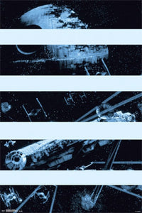 Star Wars Falcon Bars Poster Print - 24x36 Rolled Art
