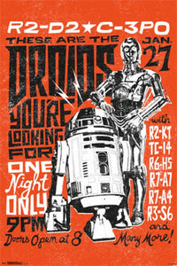 Star Wars Droids Poster Print - Rolled Art for Fans