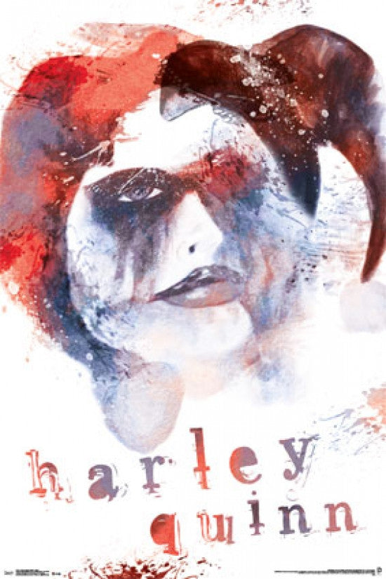Harley Quinn Skull Poster Print - 22x34 Rolled Art
