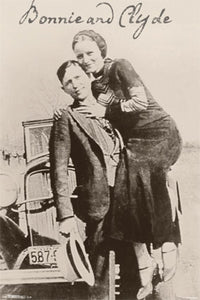 Bonnie and Clyde Poster Print - 24x36 Rolled Art