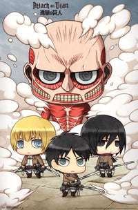 Attack on Titan Chibi Group Poster Print - 22x34